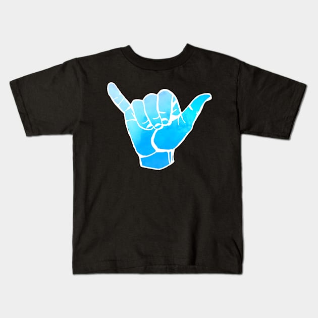 Blue Vibez Kids T-Shirt by lolosenese